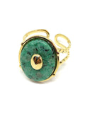 Bague turquoise africaine