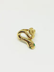 Bague serpent yeux vert 