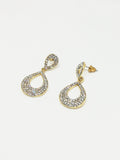 Boucle d'oreille femme goutte d'eau diamant