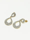 Boucle d'oreille femme goutte d'eau diamant