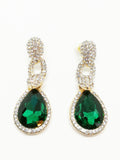 BB3 - Boucles d'oreilles émeraude et diamants