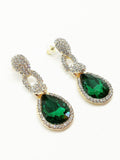 BB3 - Boucles d'oreilles émeraude et diamants