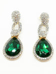 BB3 - Boucles d'oreilles émeraude et diamants
