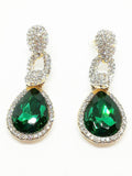 BB3 - Boucles d'oreilles émeraude et diamants