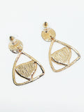 Boucles d'oreilles triangle coeur