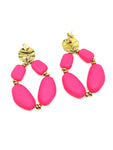 Boucles d'oreilles fushia