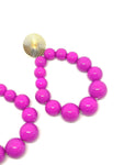 Boucles d'oreilles goutte en perles violet