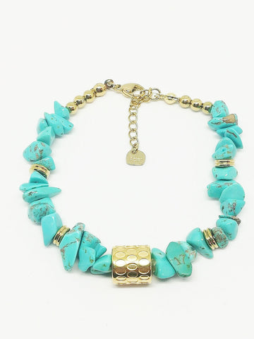 Bracelet pierre turquoise