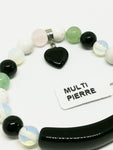 Bracelet perles multi pierre