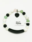 Bracelet perles multi pierre