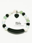 Bracelet perles multi pierre