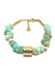 Bracelet pierre amazonite