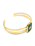 Bracelet jonc soleil en malachite