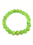 Bracelet perles naturelles calcite verte 8mm