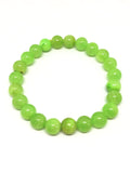 Bracelet perles naturelles calcite verte 8mm