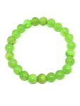 Bracelet perles naturelles calcite verte 8mm