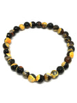 Bracelet perles naturelles Jaspe bourdon 6mm (Véritable)