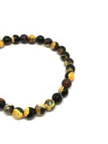 Bracelet perles naturelles Jaspe bourdon 6mm (Véritable)
