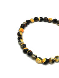 Bracelet perles naturelles Jaspe bourdon 6mm (Véritable)
