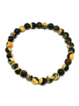 Bracelet perles naturelles Jaspe bourdon 6mm (Véritable)