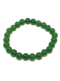 Bracelet perles naturelles jade vert 8mm (Véritable)