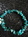 Bracelet en pierres naturelles Apatite Bleu