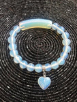 Bracelet perles opaline