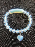 Bracelet perles opaline