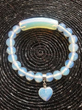 Bracelet perles opaline