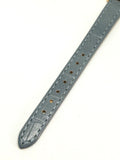 Montre cuir gris bleu femme chiffre romain - Doré