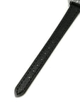 Montre femme strass bracelet cuir noir