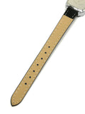 Montre femme strass bracelet cuir noir