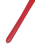 Montre cuir rouge