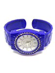 Montre femme bracelet bleu foncé