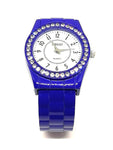 Montre femme bracelet bleu foncé