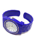 Montre femme bracelet bleu foncé