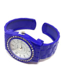 Montre femme bracelet bleu foncé