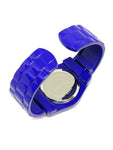 Montre femme bracelet bleu foncé