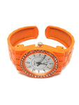 Montre femme bracelet orange