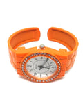 Montre femme bracelet orange