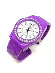 Montre femme bracelet violet