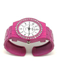 Montre femme bracelet bordeaux