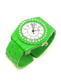 Montre femme bracelet vert