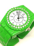 Montre femme bracelet vert