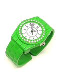 Montre femme bracelet vert