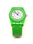 Montre femme bracelet vert