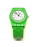 Montre femme bracelet vert