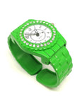 Montre femme bracelet vert