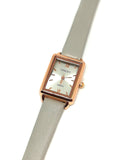 Montre cuir gris