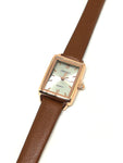 Montre cuir marron